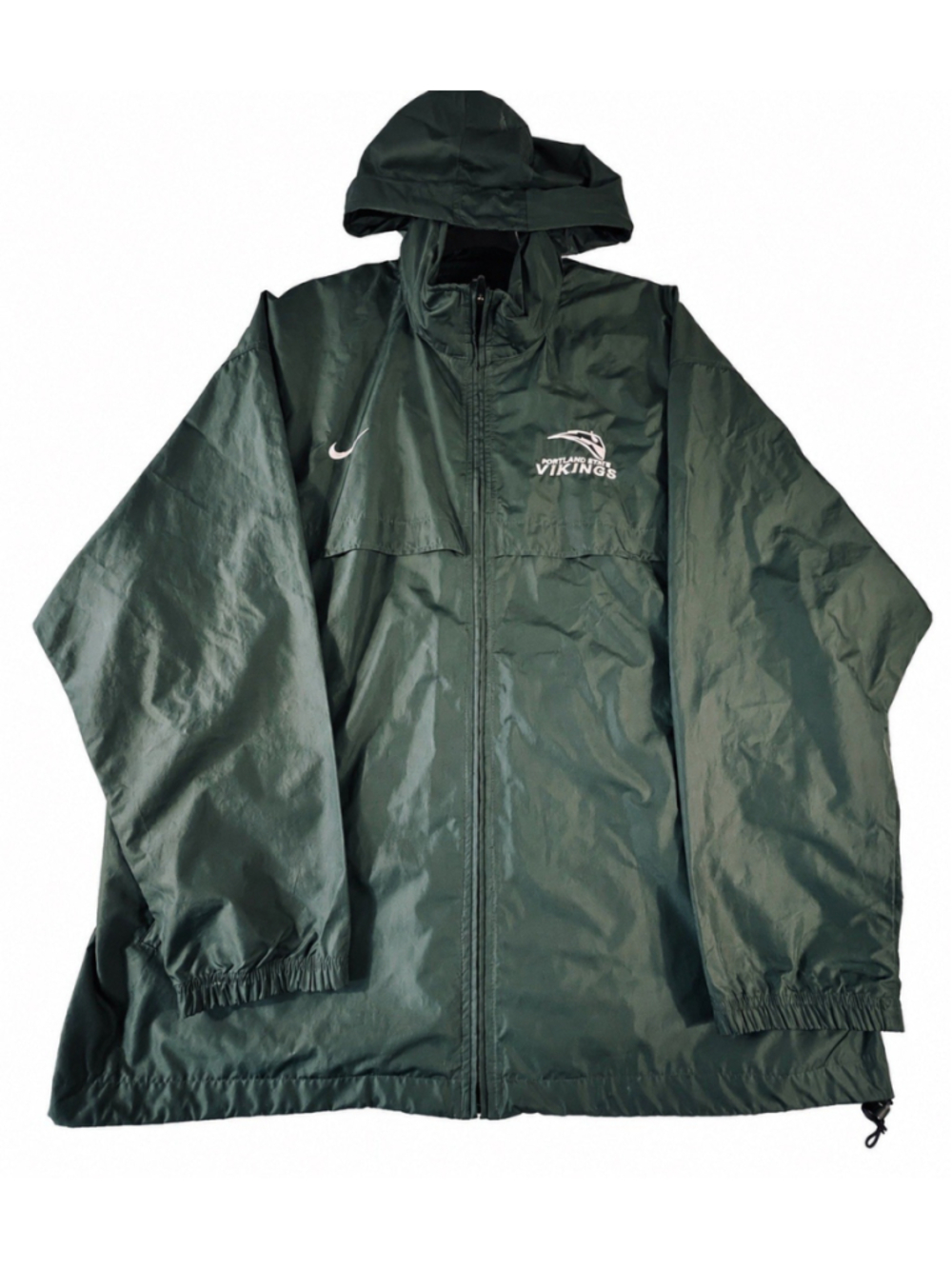 Nike Portland State Vikings Hooded Rain Jacket Green Men’s XL F6BLM NCAA